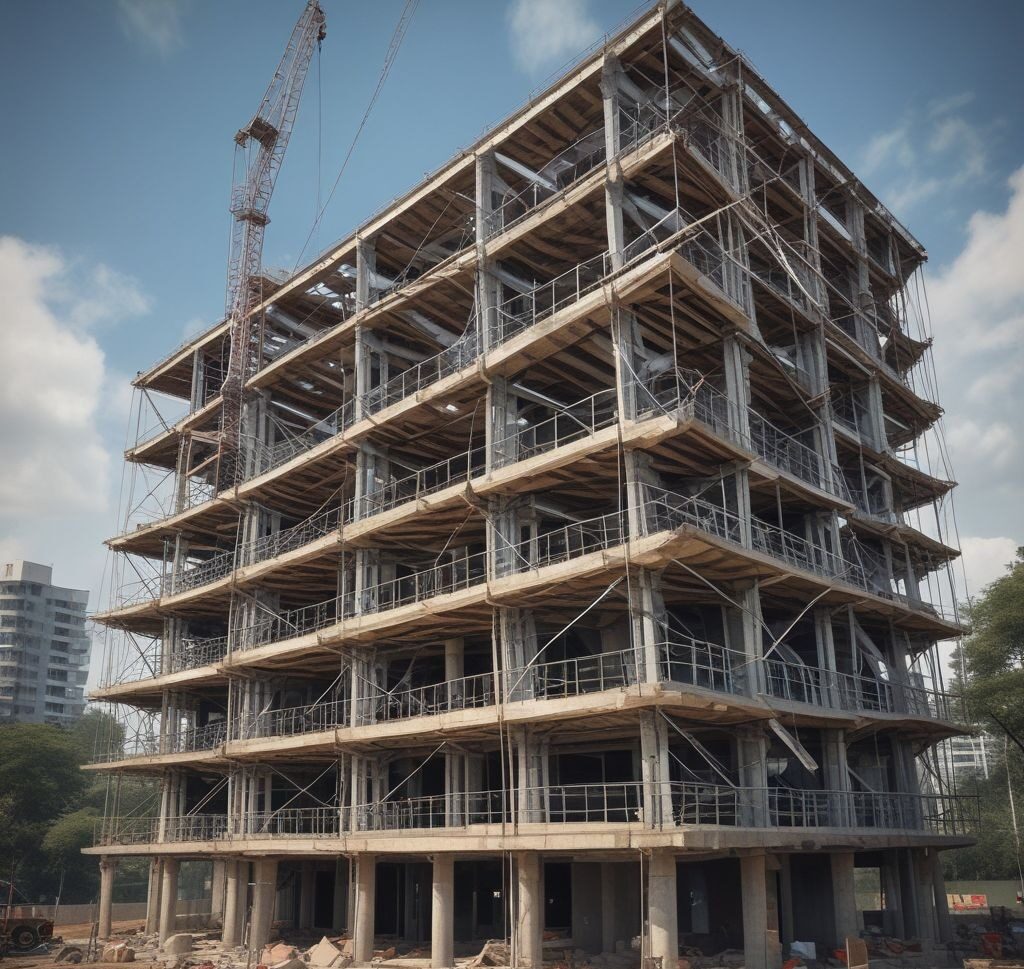 an image of a roof being installed, highlighting the careful design and reinforcement of the structure.
